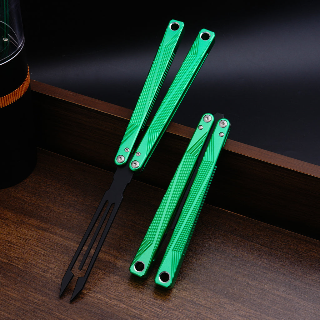 TGZUO 9.84" Professional Precision Practice Gear - Safe Cutter Precision Machined Aluminium Handle (Green)