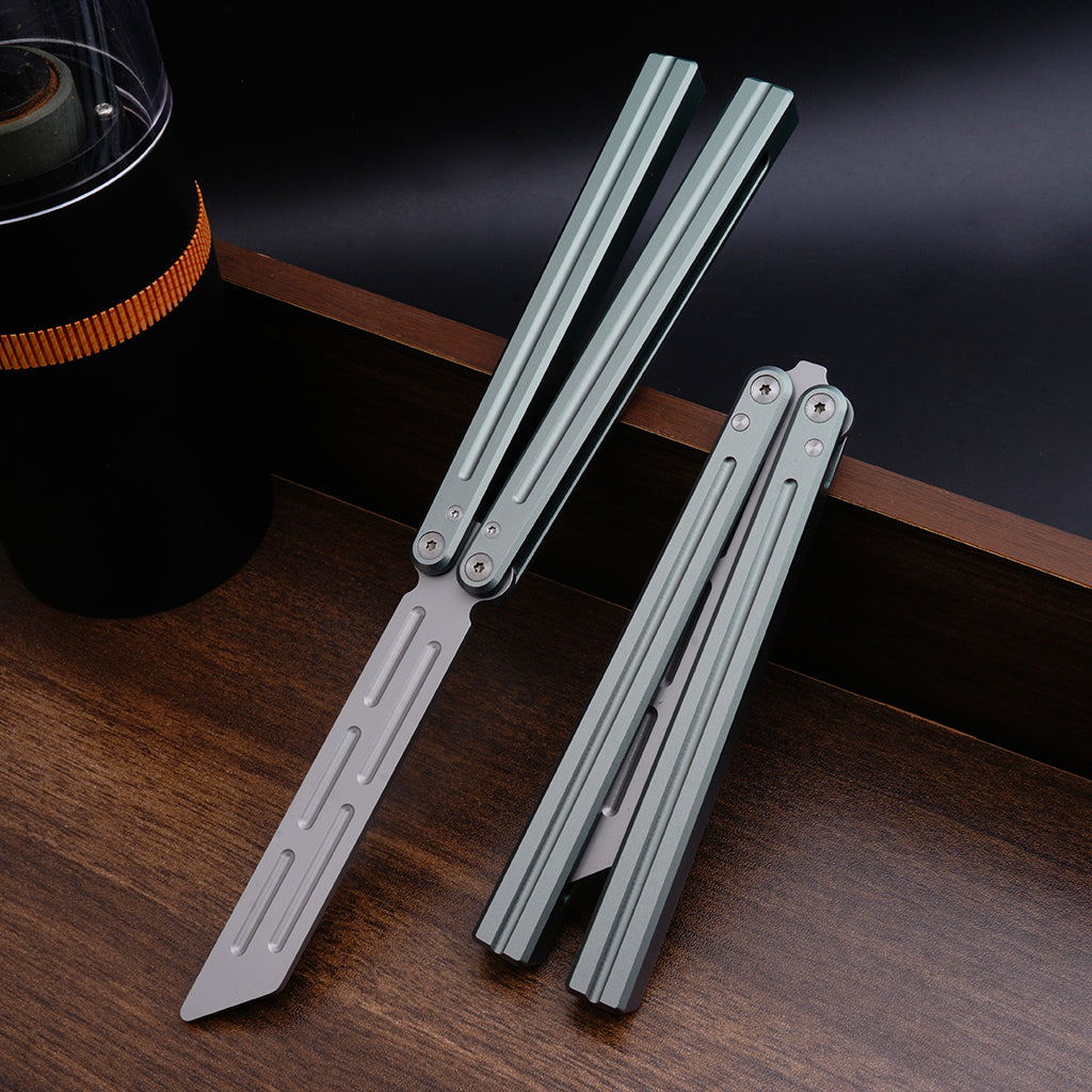 TGZUO 9.76" Professional Bearing Precision Practice Gear - Safe Cutter Precision Machined Aluminium Handle (Grey)