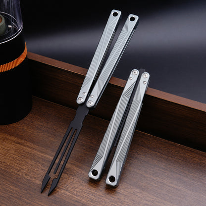 TGZUO 9.84" Professional Precision Practice Gear - Safe Cutter Precision Machined Aluminium Handle (Silvery)