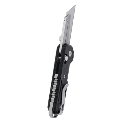 Axis Lock Folding Utility Knife,5.43" With SK2 Steel Razor Blades,Carbon Fiber Handle,Everyday Carry & Outdoor