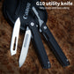 Folding pocket knife G10 Handle Mini EDC Keychain Scalpel Hunting knife Utility with 60 carbon steel blade