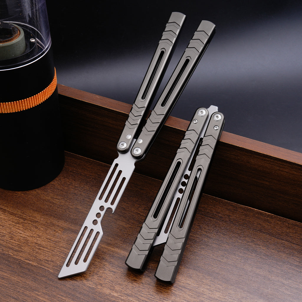 TGZUO 9.76" Professional Precision Practice Gear - Safe Cutter Precision Machined Aluminium Handle (Grey)