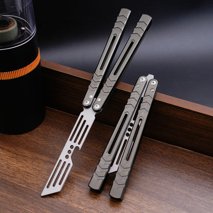 TGZUO 9.76" Professional Precision Practice Gear - Safe Cutter Precision Machined Aluminium Handle (Grey)