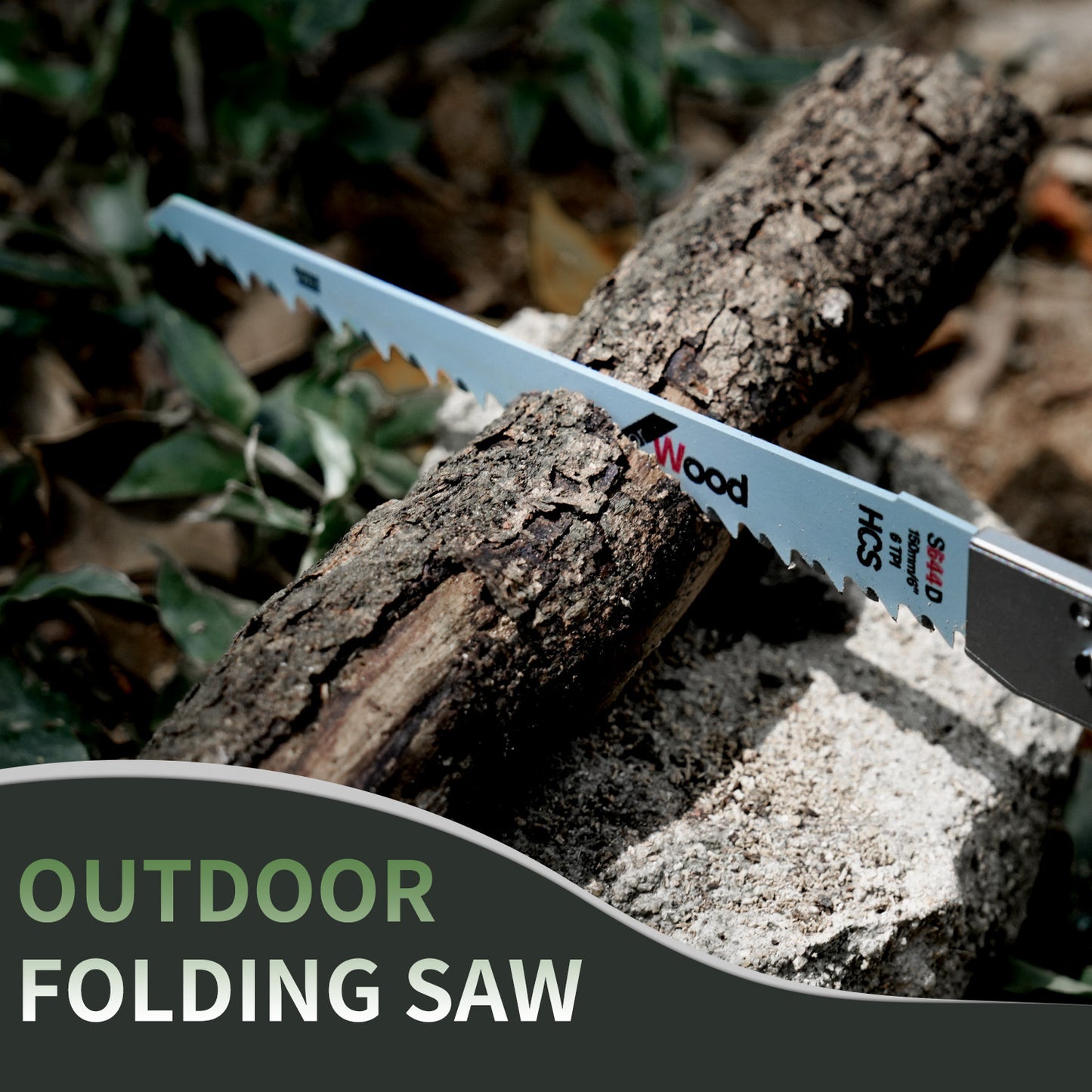 Titanium alloy folding saw, quick replacement saw blade outdoor survival tool, titanium alloy EDC carry sharp saw