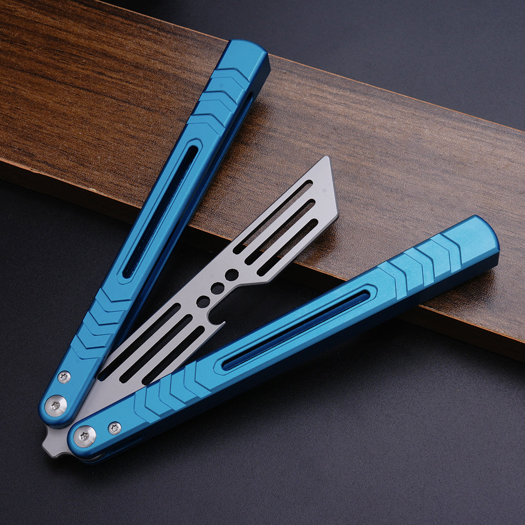 TGZUO 9.76" Professional Precision Practice Gear - Safe Cutter Precision Machined Aluminium Handle (Blue)