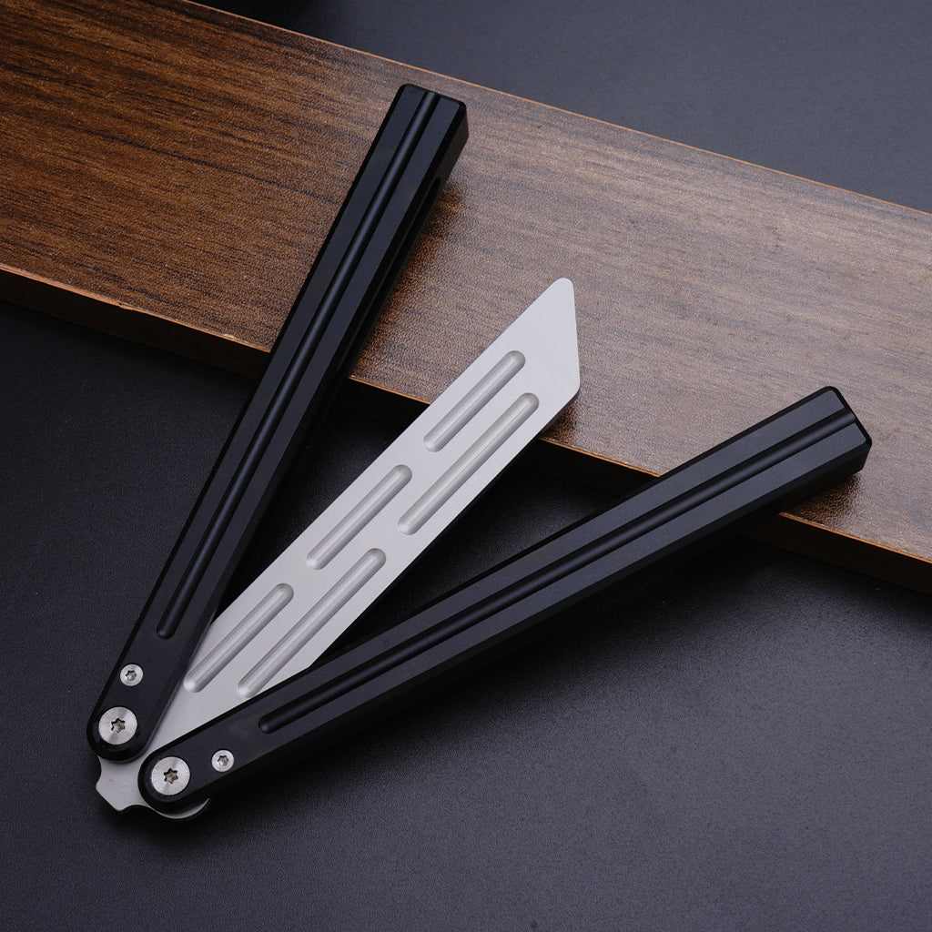 TGZUO 9.76" Professional Bearing Precision Practice Gear - Safe Cutter Precision Machined Aluminium Handle (Black)