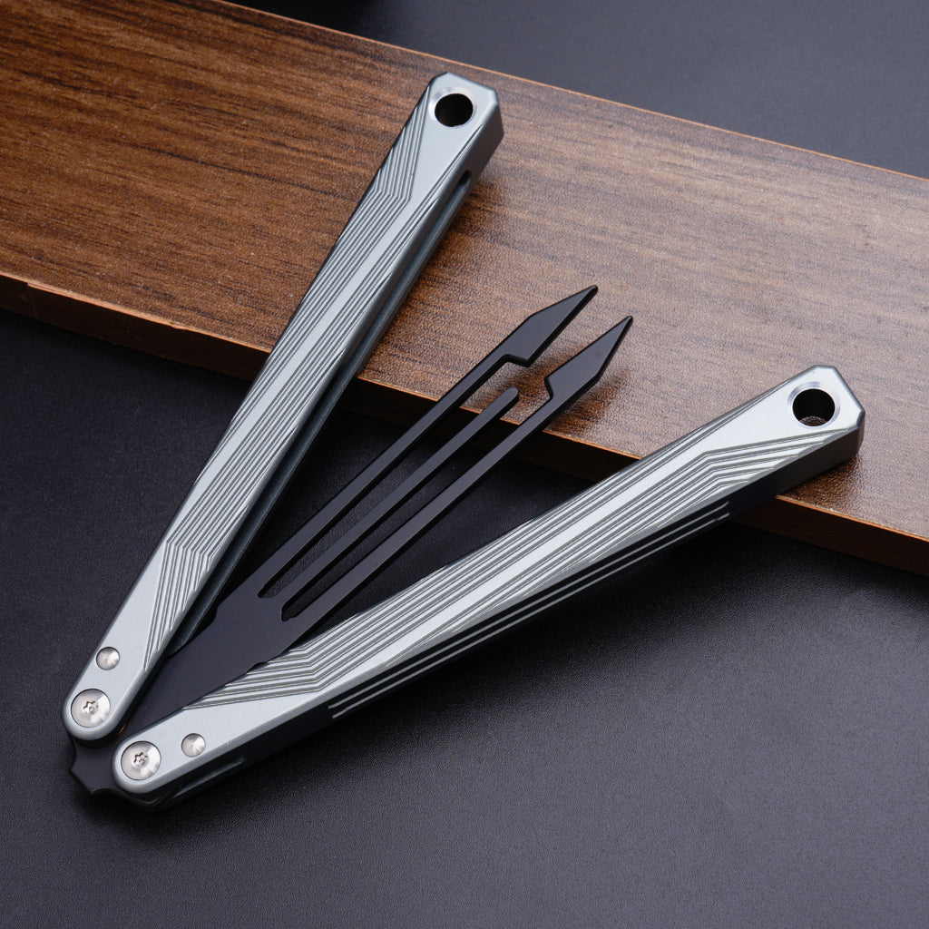 TGZUO 9.84" Professional Precision Practice Gear - Safe Cutter Precision Machined Aluminium Handle (Silvery)