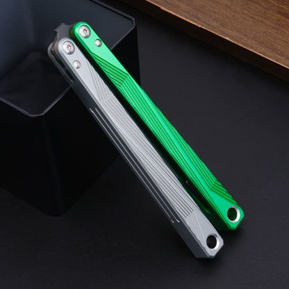 TGZUO 9.84" Professional Precision Practice Gear - Safe Cutter Precision Machined Aluminium Handle (Silvery Green)