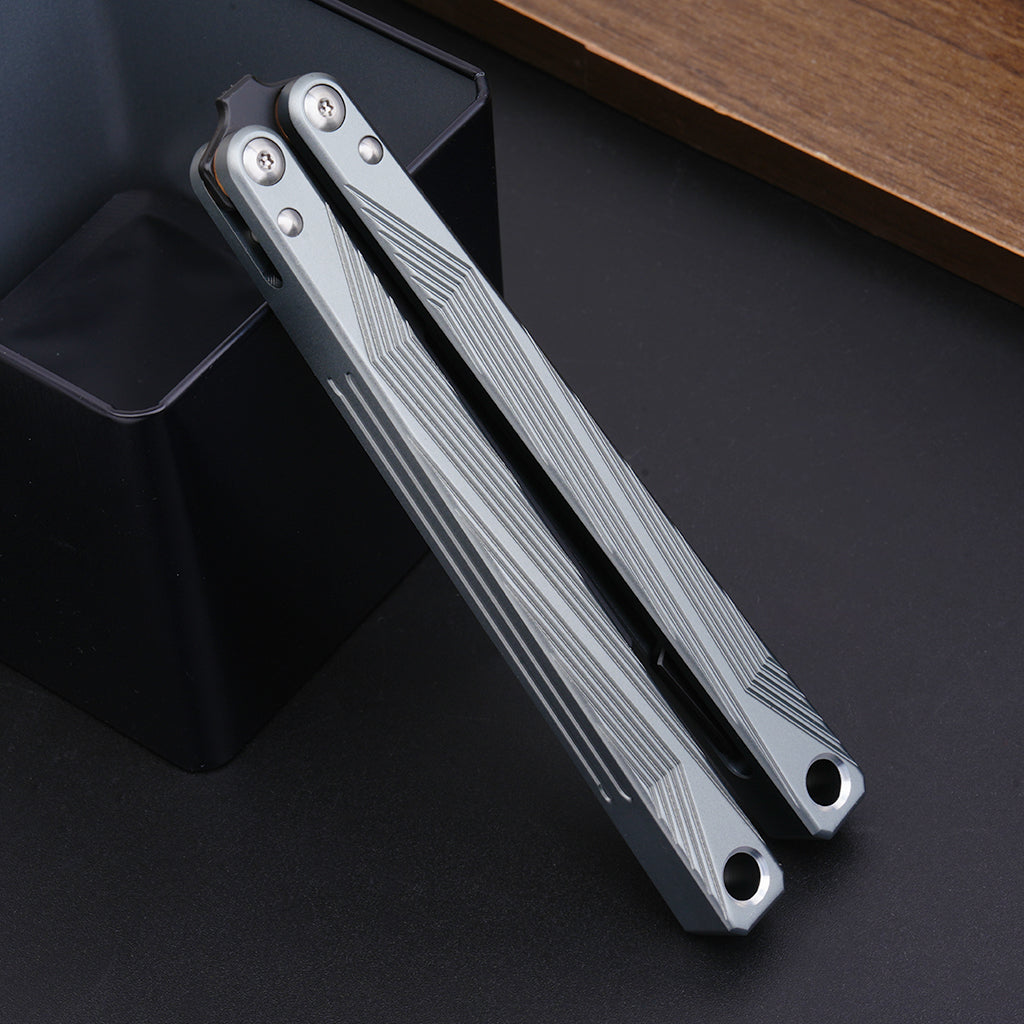 TGZUO 9.84" Professional Precision Practice Gear - Safe Cutter Precision Machined Aluminium Handle (Silvery)