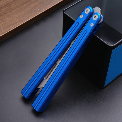 TGZUO 9.76" Professional Bearing Precision Practice Gear - Safe Cutter Precision Machined Aluminium Handle (Blue)