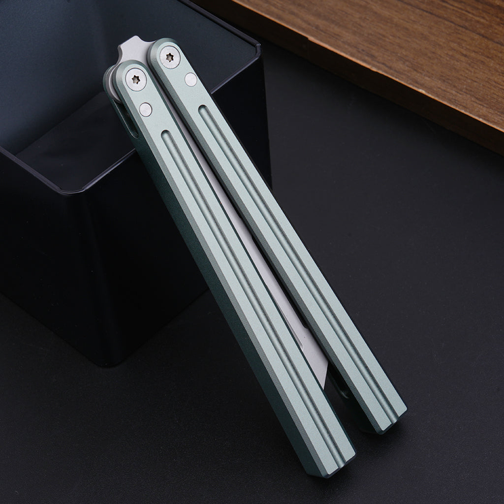 TGZUO 9.76" Professional Bearing Precision Practice Gear - Safe Cutter Precision Machined Aluminium Handle (Grey)