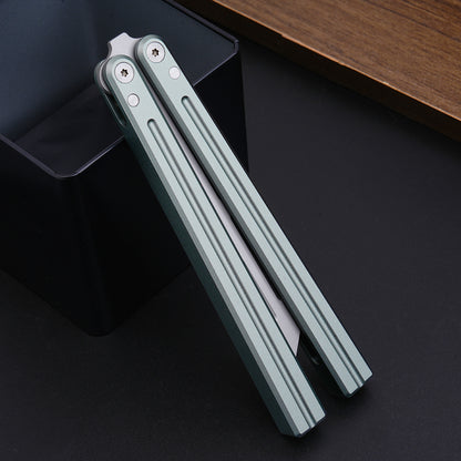 TGZUO 9.76" Professional Bearing Precision Practice Gear - Safe Cutter Precision Machined Aluminium Handle (Grey)