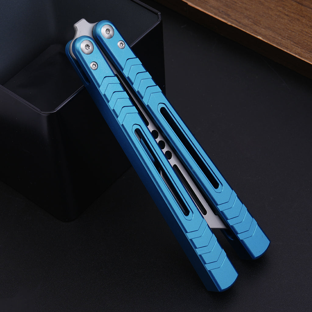 TGZUO 9.76" Professional Precision Practice Gear - Safe Cutter Precision Machined Aluminium Handle (Blue)