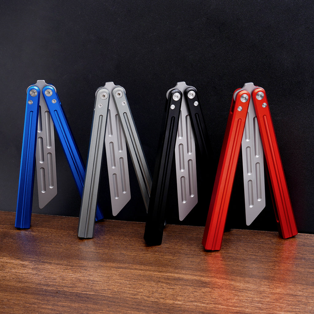 TGZUO 9.76" Professional Bearing Precision Practice Gear - Safe Cutter Precision Machined Aluminium Handle (Blue)