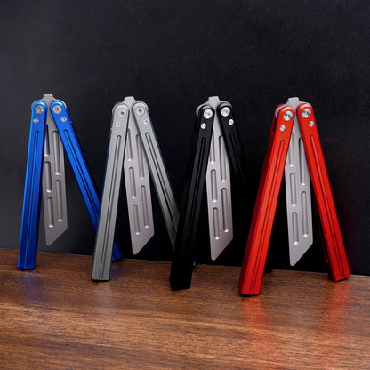 TGZUO 9.76" Professional Bearing Precision Practice Gear - Safe Cutter Precision Machined Aluminium Handle (Blue)