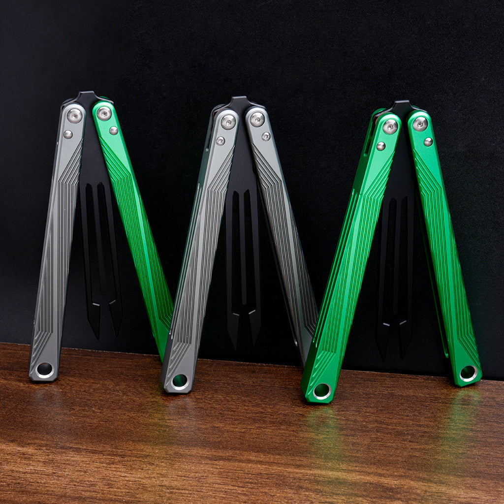 TGZUO 9.84" Professional Precision Practice Gear - Safe Cutter Precision Machined Aluminium Handle (Silvery Green)
