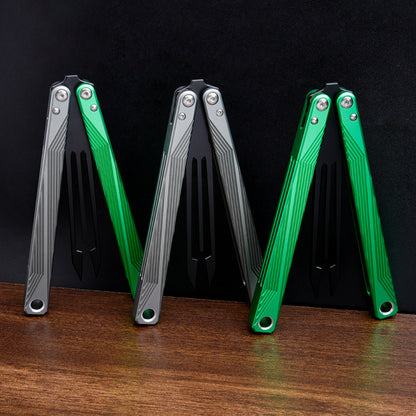 TGZUO 9.84" Professional Precision Practice Gear - Safe Cutter Precision Machined Aluminium Handle (Silvery Green)