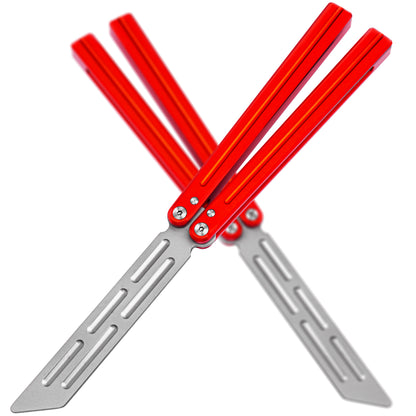 TGZUO 9.76" Professional Bearing Precision Practice Gear - Safe Cutter Precision Machined Aluminium Handle (Red)