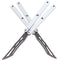 TGZUO Premium Butterfly Knife Trainer Aluminium Handle | LG09 White