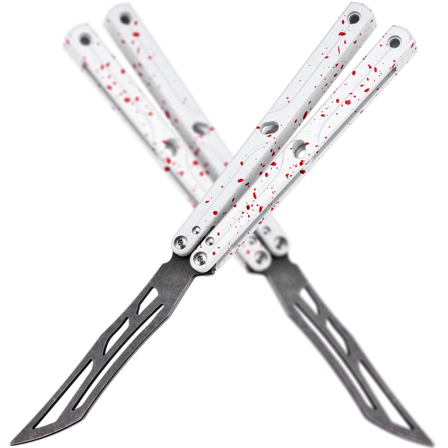 TGZUO 10.16" Professional Bearing Precision Practice Gear - Safe Cutter Precision Machined Aluminium Handle (White Red)