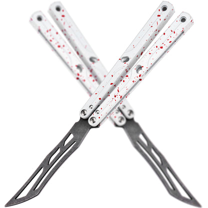 TGZUO 10.16" Professional Bearing Precision Practice Gear - Safe Cutter Precision Machined Aluminium Handle (White Red)