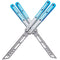 TGZUO Premium Butterfly Knife Trainer Aluminium Handle | Glacier Sea Monster