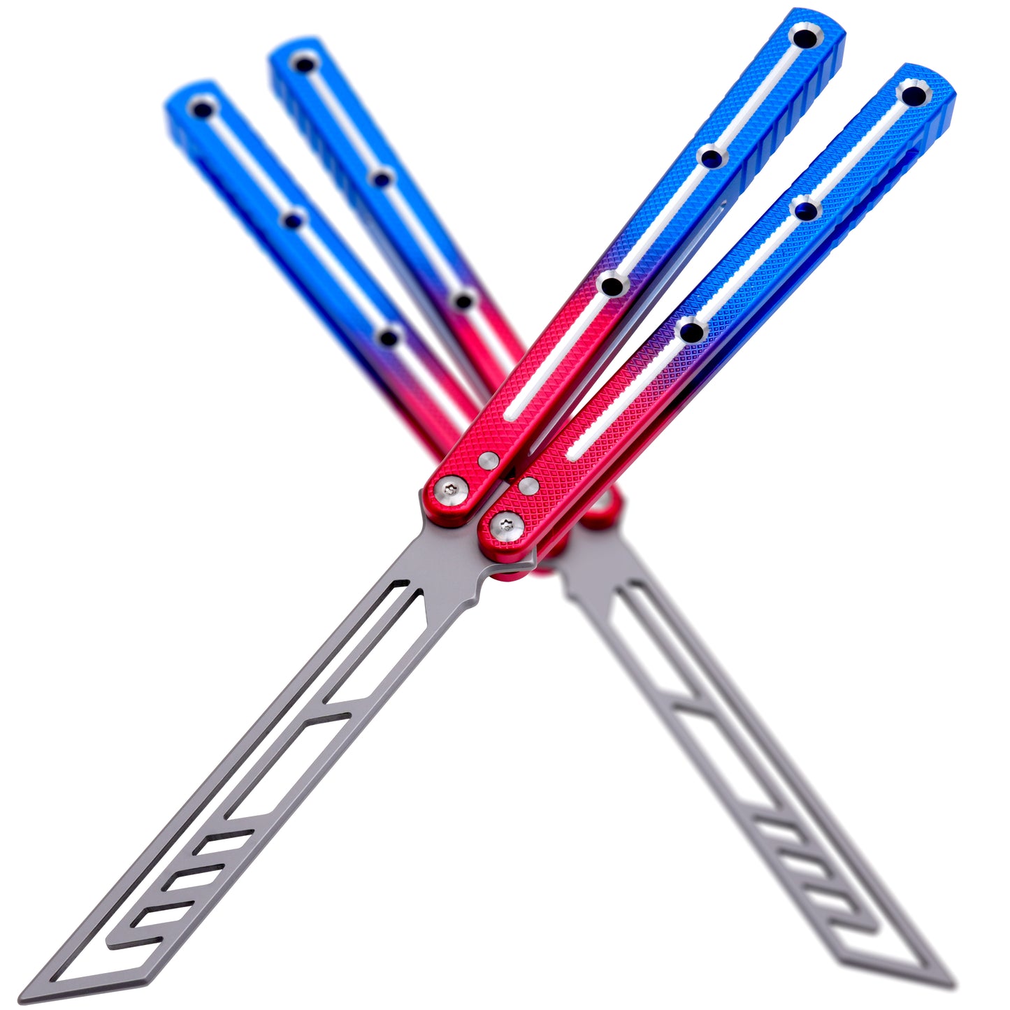 TGZUO Premium Butterfly Knife Trainer Aluminium Handle | Sunset Sea Monster