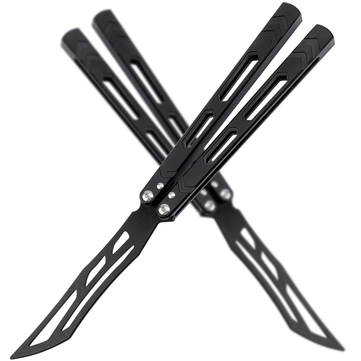 TGZUO Premium Butterfly Knife Trainer Aluminium Handle | LG12 Black