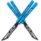 TGZUO Premium Butterfly Knife Trainer Aluminium Handle | LG12 Blue