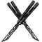 TGZUO Premium Butterfly Knife Trainer Aluminium Handle | LG12 Black White