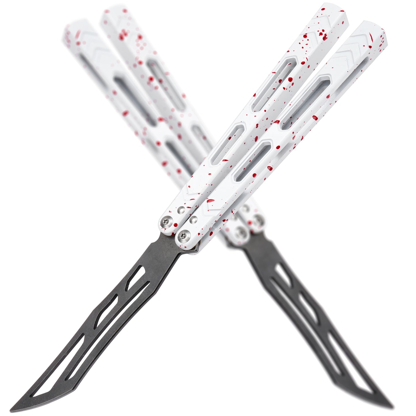 TGZUO 10.16" Professional Bearing Precision Practice Gear - Safe Cutter Precision Machined Aluminium Handle (White Red)