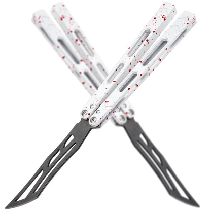 TGZUO 10.16" Professional Bearing Precision Practice Gear - Safe Cutter Precision Machined Aluminium Handle (White Red)