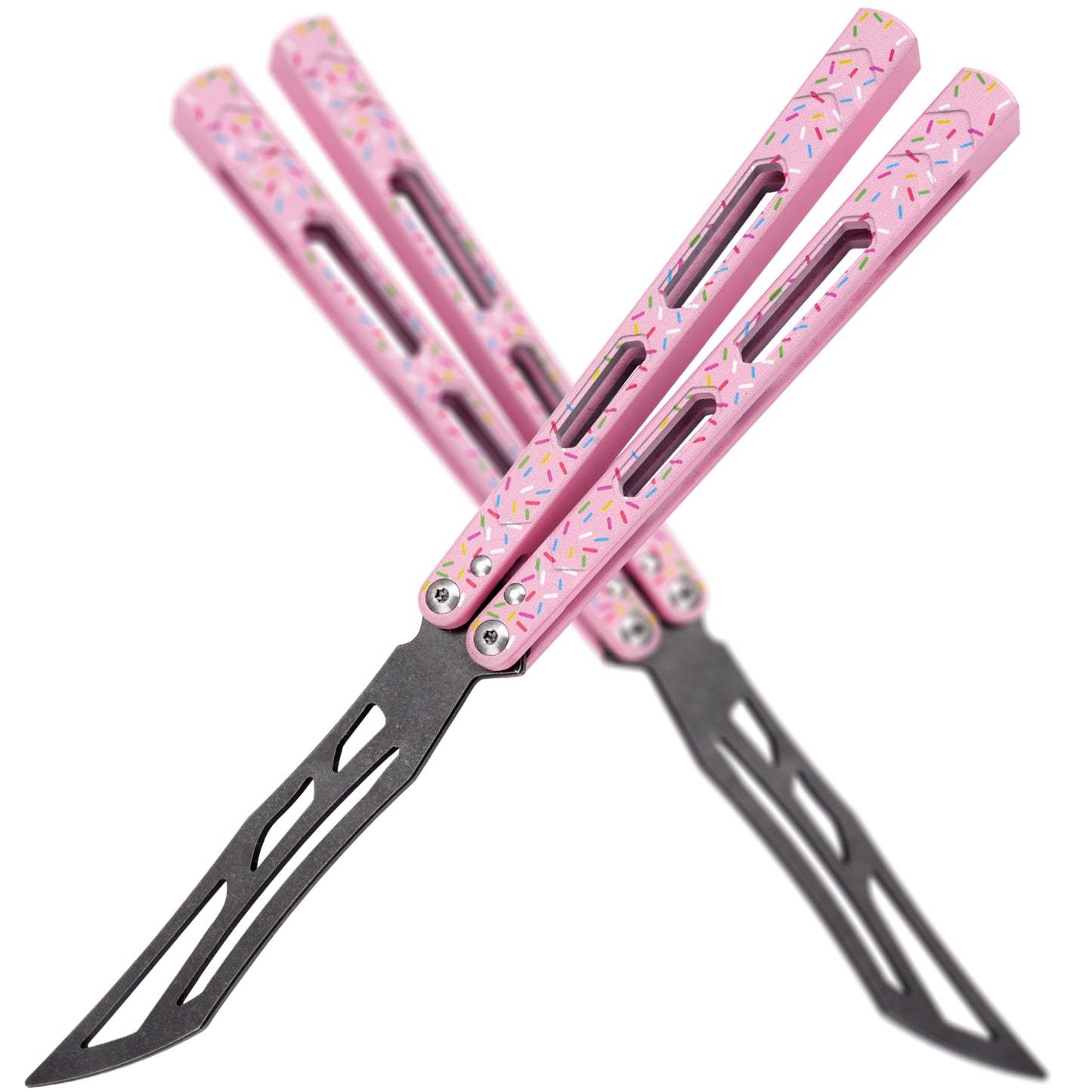 TGZUO 10.16" Professional Bearing Precision Practice Gear - Safe Cutter Precision Machined Aluminium Handle (Pink)