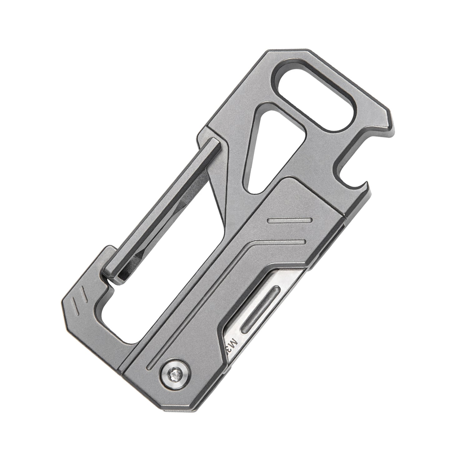 TGZUO Titanium Alloy Keychain Knife M390 Blade Multifunctional EDC Tool WB01