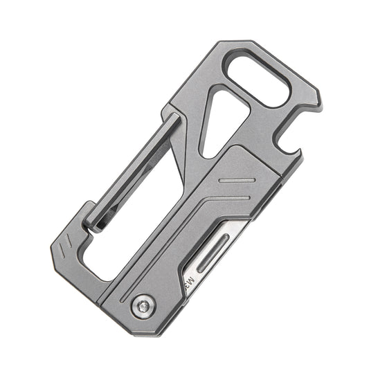TGZUO Titanium Alloy Keychain Knife M390 Blade Multifunctional EDC Tool WB01