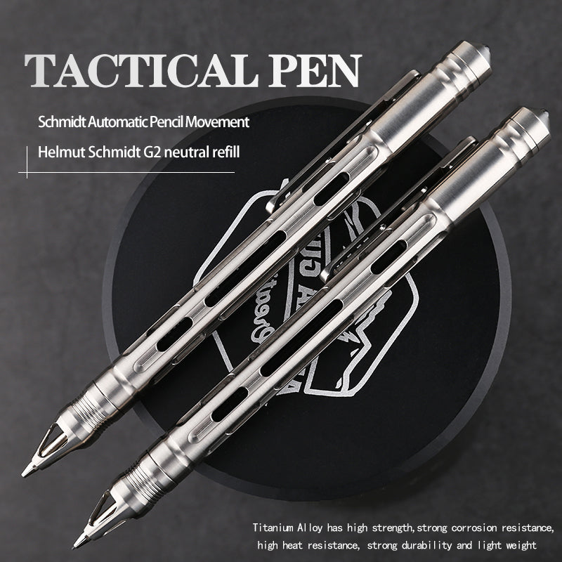 Top Quality Titanium Alloy Self Defense Tactical Pen Pencil Titanium Alloy Pencil Dual Purpose