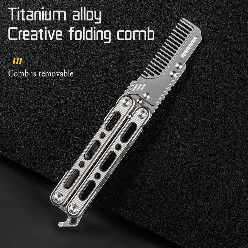 Titanium alloy utility knife quick change blade gift blade portable carry custom private edc gift