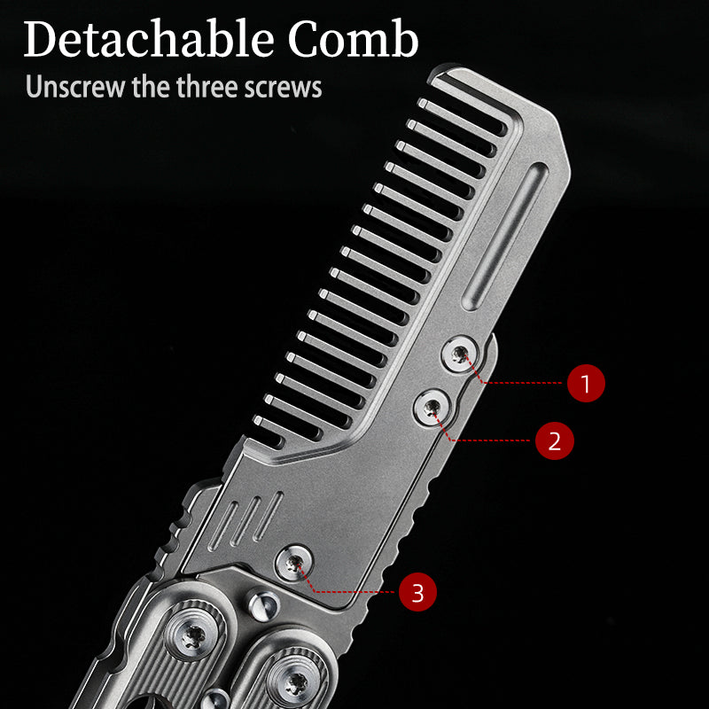 Titanium alloy utility knife quick change blade gift blade portable carry custom private edc gift