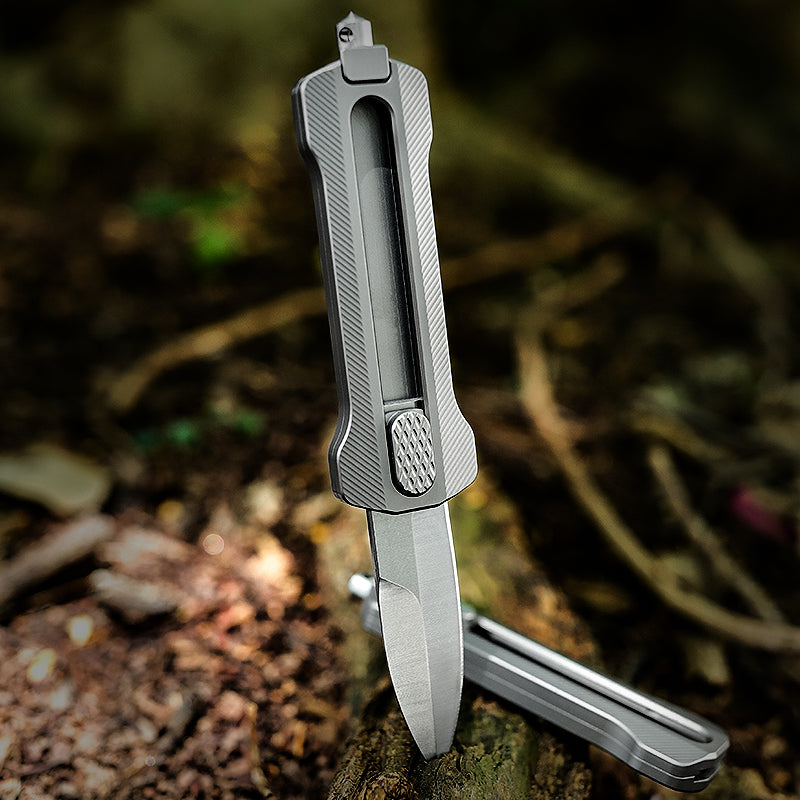 Titanium alloy pocket knife outdoor edc multi-function tool innovative tool knife quick disassembly