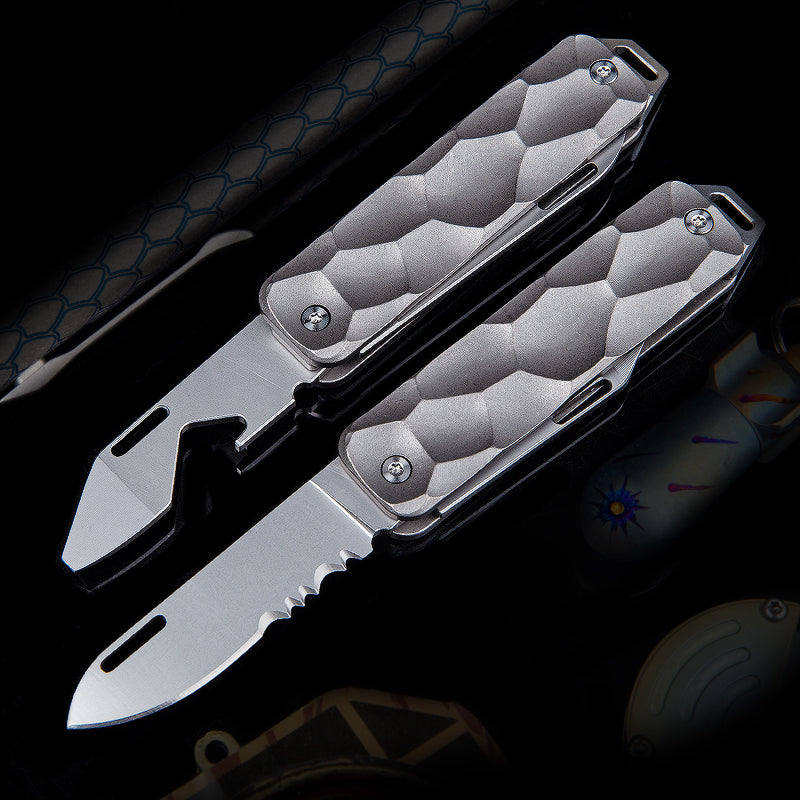 Titanium Alloy Folding Knife Multifunctional Folding Pocket Utility Knife Mini Best Selling Handmade