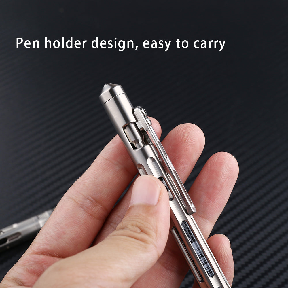 Top Quality Titanium Alloy Self Defense Tactical Pen Pencil Titanium Alloy Pencil Dual Purpose